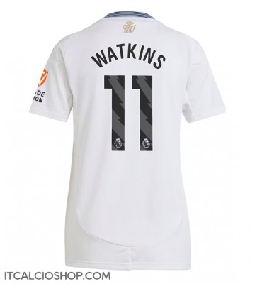 Aston Villa Ollie Watkins #11 Seconda Maglia Femmina 2024-25 Manica Corta